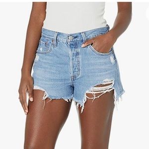 LEVI'S 501 Distressed Denim Shorts